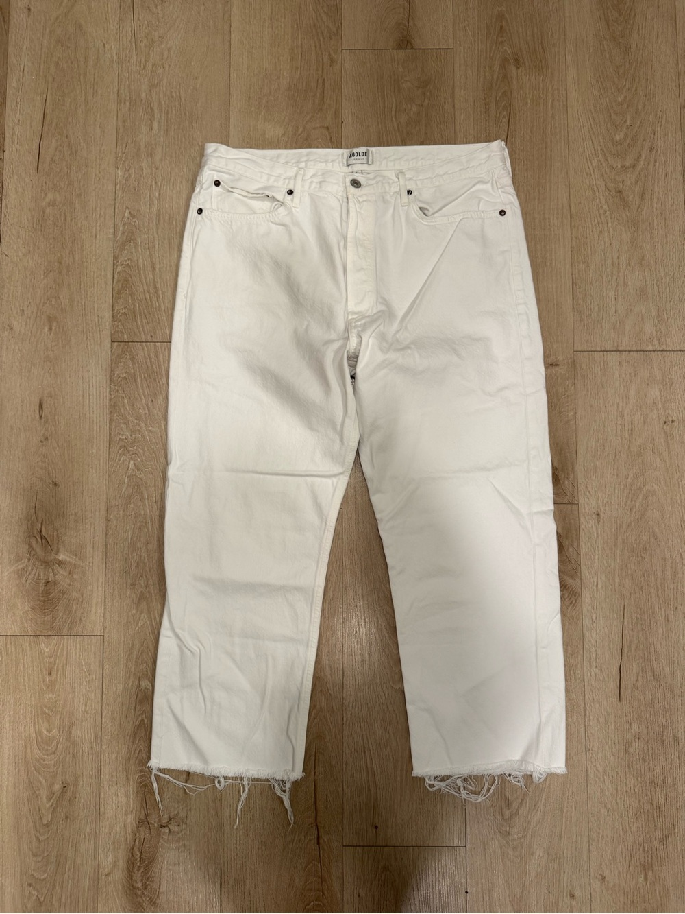 Agolde White Jeans